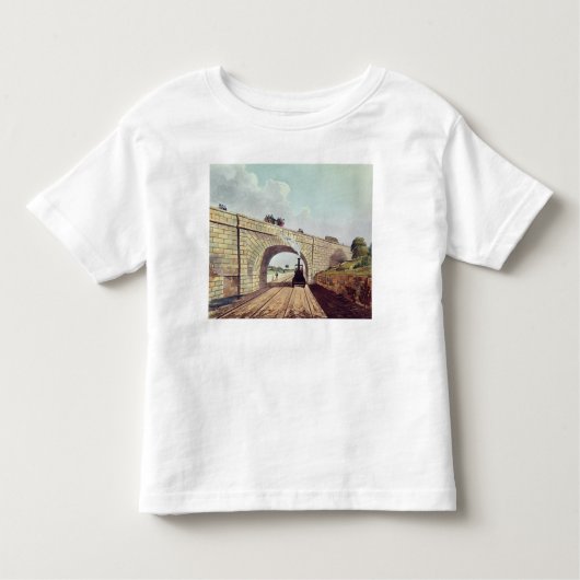 「リヴァプールおよびマンチェスターRailwayからの橋、 トドラーTシャツ (正面)