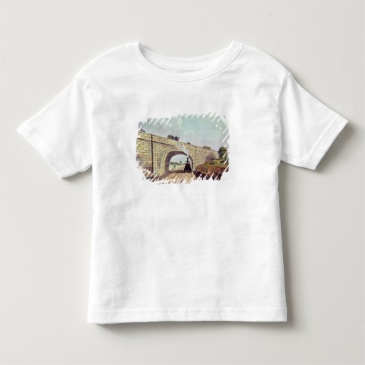「リヴァプールおよびマンチェスターRailwayからの橋、 トドラーTシャツ (正面)