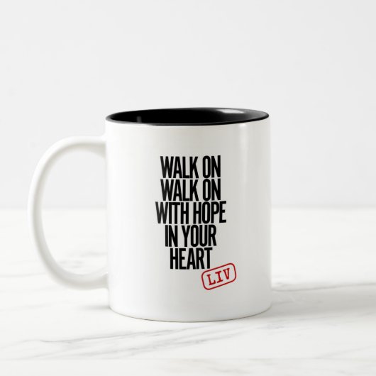 リヴァプールのフットボールクラブ刺激を受けたなマグ ツートーンマグカップ (左)