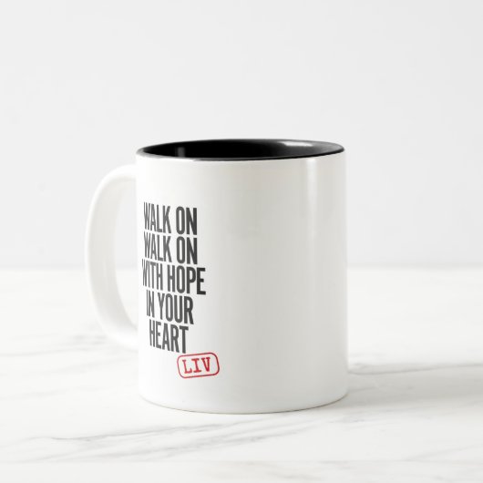 リヴァプールのフットボールクラブ刺激を受けたなマグ ツートーンマグカップ (正面左)