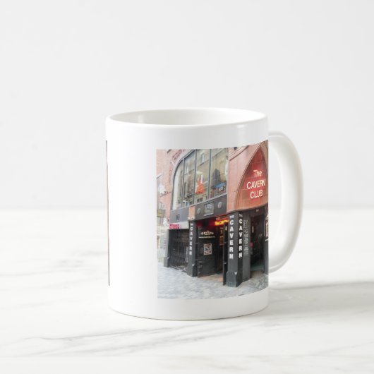 リヴァプールのMathewの通りの洞窟クラブ コーヒーマグカップ (正面右)