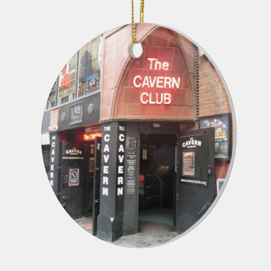 リヴァプールのMathewの通りの洞窟クラブ セラミックオーナメント (左)