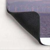 リヴァプール近くのアイルランド海の風力発電所。 マウスパッド (コーナー)