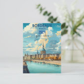 リヴィエールデラボールドーフランストラベルポスタ ポストカード (スタンド正面)