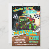 リヴィッド&モンスタートラック転がーの誕生日 招待状 (正面)