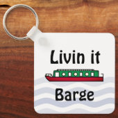 リヴィンイバージ運河ボートキャプテン キーホルダー (正面)