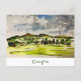 リヴィントンウィンターヒルランドスケープポストカード ポストカード