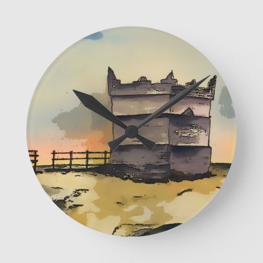 リヴィントンパイクルックアウトタワー ラウンド壁時計 (正面)