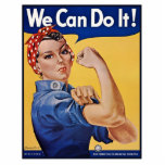 リヴェーター強女ガールパワーをロージー フォトスカルプチャー<br><div class="desc">Rosie the Riveter "We Can Do It!"は、第二次世界大戦中に工場や造船所で働いていた女性を代表するアメリカの文化の象徴であり、その多くが軍需品や軍需品を生産していた。この女性たちは、その軍隊に加わった男性の労働者に代わって、まったく新しい仕事を引き受けることもあった。ロージーのイメージは今も女性主義の中で少女の力と前向き女性の力の象徴として使われている。</div>