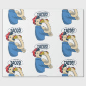 リヴェーター・タコ・チンコ・デ・マヨをロージー ラッピングペーパー (フラット)