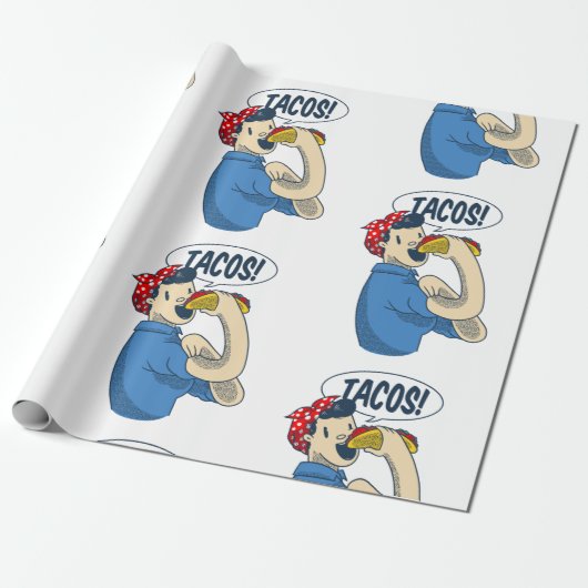 リヴェーター・タコ・チンコ・デ・マヨをロージー ラッピングペーパー (アンロールド)