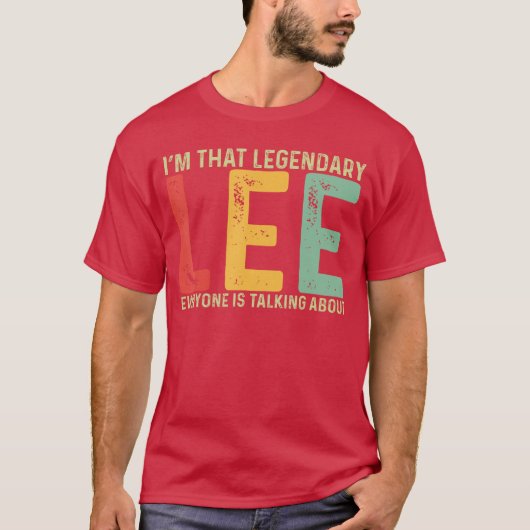 リーという名の人への面白いギフト Tシャツ (正面)