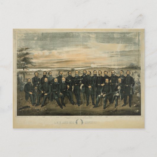 リーとアメリカ・パターソンによる将軍（1904年） ポストカード (正面)