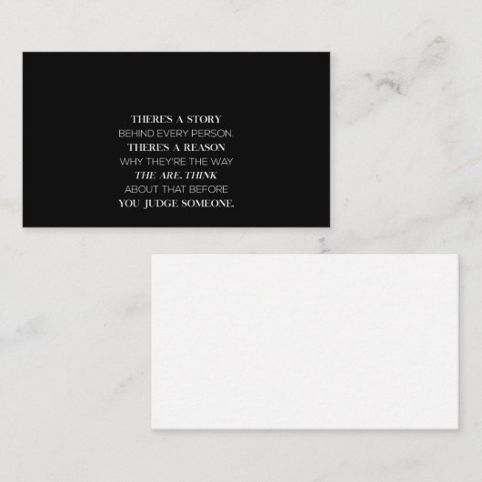 リーアの裏には誰もが物語を持っている 名刺 (正面/裏面)