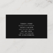 リーアの裏には誰もが物語を持っている 名刺 (正面)