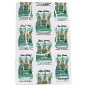 リーウェイシニア誕生日中抱き枕 ミディアムペーパーバッグ (正面)