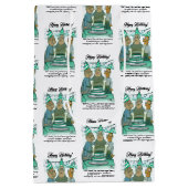 リーウェイシニア誕生日中抱き枕 ミディアムペーパーバッグ (裏面)