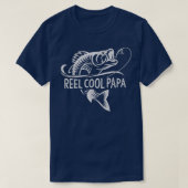 リーカッコいいルパパ魚釣りパパギフト父の日 Tシャツ (デザイン正面)