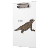 リーガルの角トカゲ漫画イラストレーション クリップボード (左)