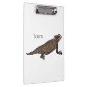リーガルの角トカゲ漫画イラストレーション クリップボード (右)