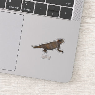 リーガルの角トカゲ漫画イラストレーション シール