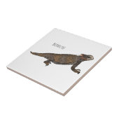 リーガルの角トカゲ漫画イラストレーション タイル (側面)