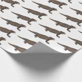 リーガルの角トカゲ漫画イラストレーション ラッピングペーパー (角)