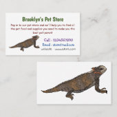 リーガルの角トカゲ漫画イラストレーション 名刺 (正面/裏面)