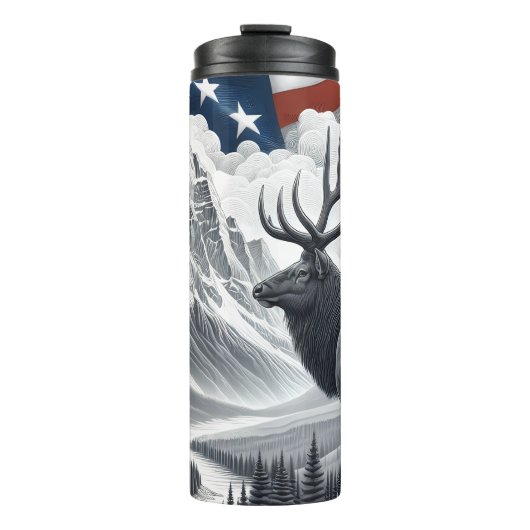 リーガルエルクウィズアメリカプライド タンブラー (正面)