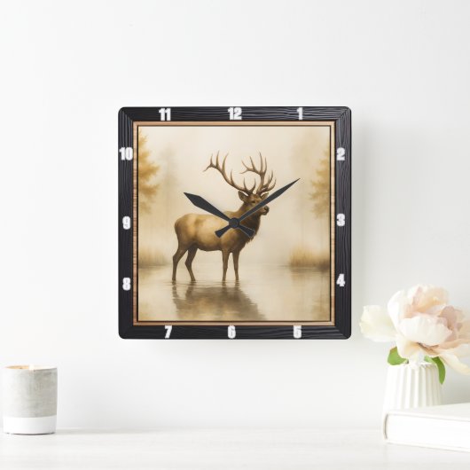 リーガルエルクミスティウォーター スクエア壁時計 (ホーム)