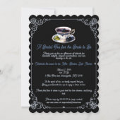 リーガルエレガンスブラックベリー&開花ブライダルシャワー 招待状 (正面)