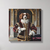リーガルカニネルネッサンスドッグポートレートデジタルアート キャンバスプリント (正面)