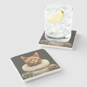 リーガルキャット ストーンコースター (横)