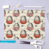 リーガルクイーンビービーハイブ&レッドローズ  薄葉紙 (クラフト)