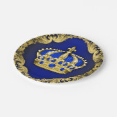 リーガルクラウンベビー王室のシャワー ペーパープレート (アングル)