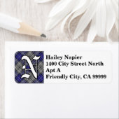 リーガルクランネイピアタータンチェックモノグラム ラベル (インサイチュ)