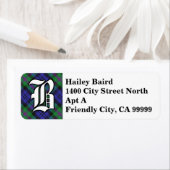 リーガルクランバードタータンチェックモノグラム ラベル (インサイチュ)