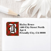 リーガルクランブルースタータンチェックモノグラム ラベル (インサイチュ)