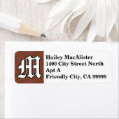 リーガルクランマカリスタータータンチェックモノグラム ラベル (インサイチュ)