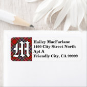 リーガルクランマクファーレンタータンチェックモノグラム ラベル (インサイチュ)