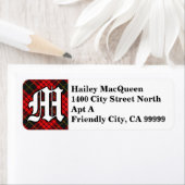 リーガルクランマッククイーンタータンチェックモノグラム ラベル (インサイチュ)