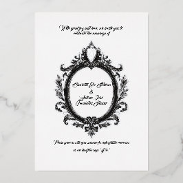 リーガルクレストクラシック、結婚の優雅さ 箔招待状