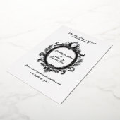 リーガルクレストクラシック、結婚の優雅さ 箔招待状 (回転した状態)