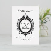 リーガルクレストクラシック、結婚の優雅さ 箔招待状 (立ち正面)