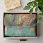 リーガルグリーンヴィンテージフローラクラウドスパイダーアート 薄葉紙 (ギフト)