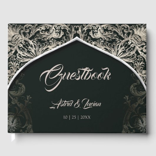 リーガルシルバーがハンターグリーン結婚ズ ゲストブック (正面)