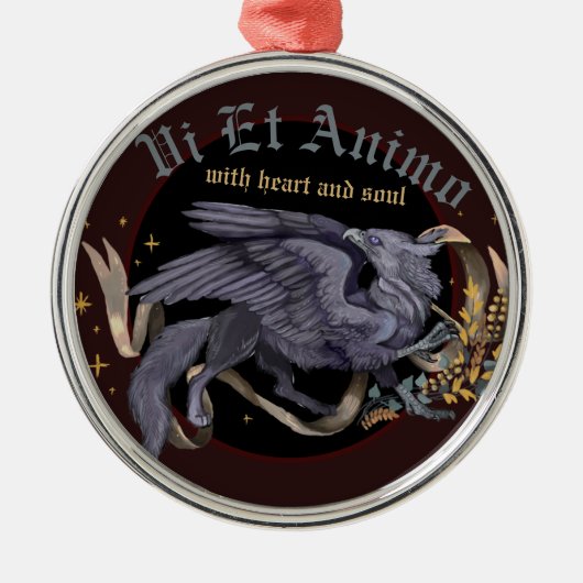 リーガルシルバーグリフィンオーナメント メタルオーナメント (正面)