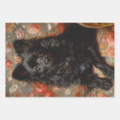 リーガルスキッパークドッグヴィンテージデコページ ラッピングペーパーシート (正面)