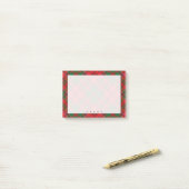 リーガルスコティッシュクラングラントタータンチェック ポストイット (デスク上)