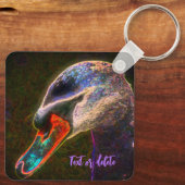 リーガルスワン抽象芸術自然 キーホルダー (裏面)